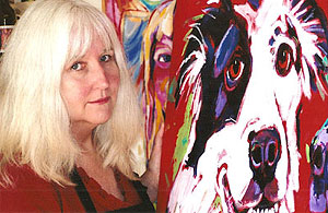 Mylette in her studio